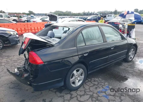 2004 Honda Civic Ex из США, поврежденный, VIN 2HGES26744H545329